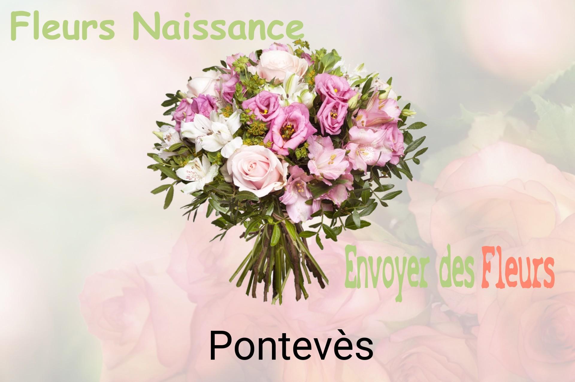 Bouquet de fleurs de naissance livré à Pontevès